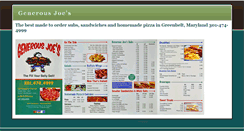Desktop Screenshot of generousjoes.com